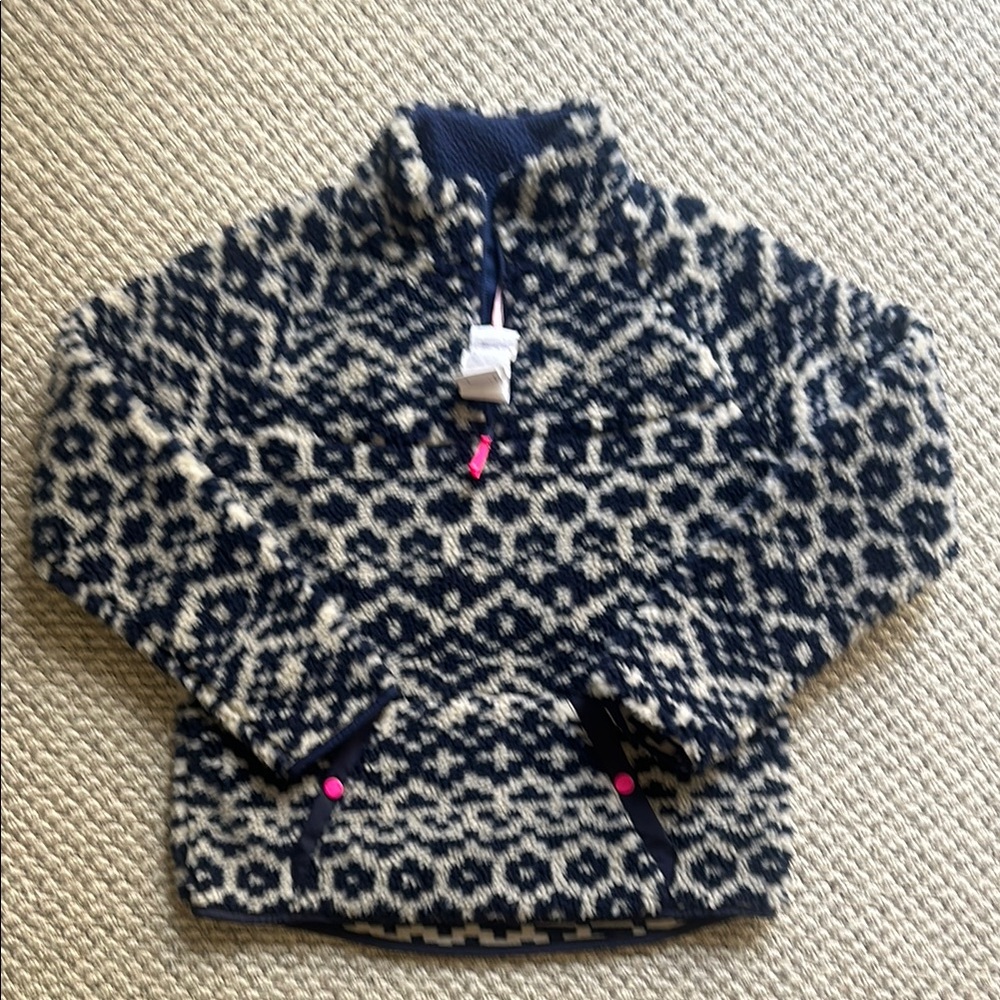 Vineyard Vines Navy and White Patterned Pullover